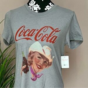 LUCKY BRAND Two Vintage Coca-Cola Inspired Cotton Blend Tees